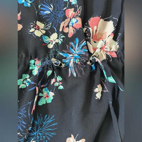 Dex Blue Dress Size Small with Florals - Picture 2 of 4